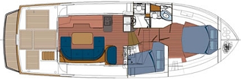 Beneteau Swift Trawler 42 - layout