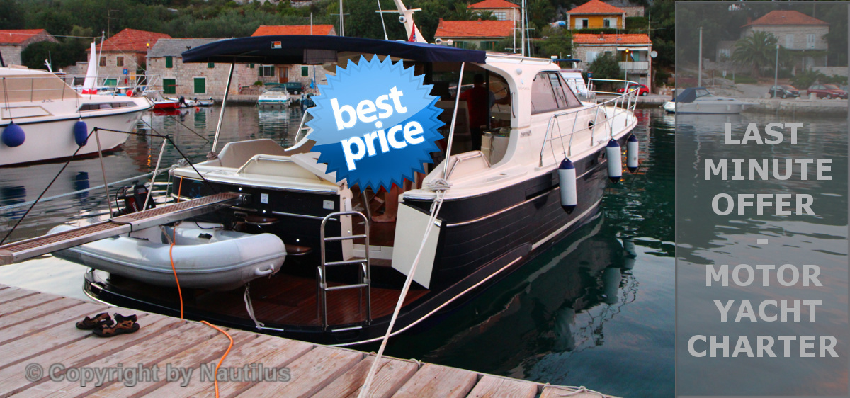 Last minute offer - Motor boat charter in Croatia