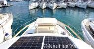 Solar panels on the boat