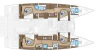 Lagoon 55 - Layout 4 cabins