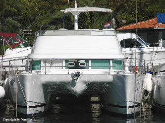 Lagoon Power 44 - Powercat Charter Kroatien - Das Boot im Hafen