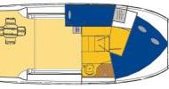 Yacht charter Croazia - Vektor 950 - pianta interni