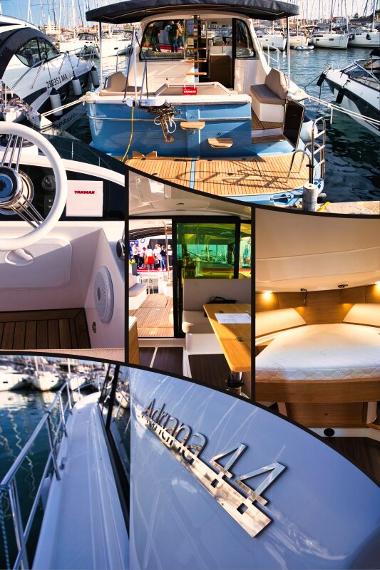 Motor yacht Adriana 44 Fly images - exterior and interior
