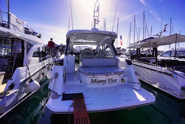 Motor Yacht 'Miami Vice' The Gran Turismo 41 lives up to her name – fast, stylish, and exciting.