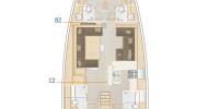 Layout: 5 + 1 kabina i 4+1 wc