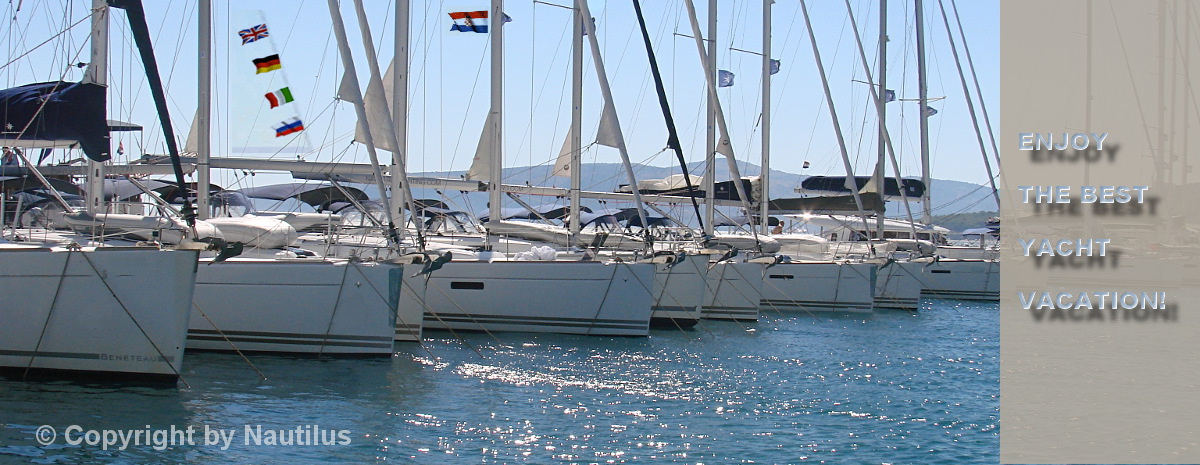 Yachts in charter base in Croatia