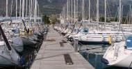 Sailing boats fleet in Kaštela, Dalmatia