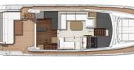 Cockpit and Salon layout - Prestige 520 Fly
