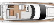 Flybridge Layout - Motoryacht Prestige 520 Fly