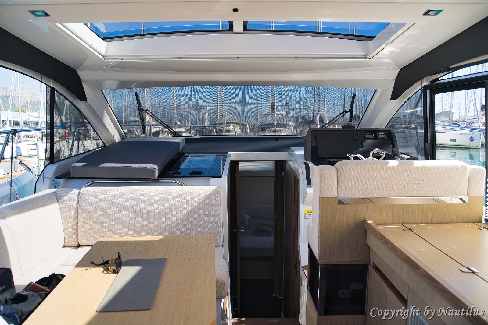 Electric Sunroof With the push of a button, the large glass roof opens to let the sunshine and breeze in.