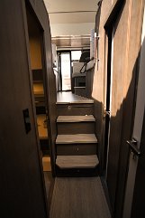Hallway Corridor connecting the master suite and guest cabins on the lower deck.