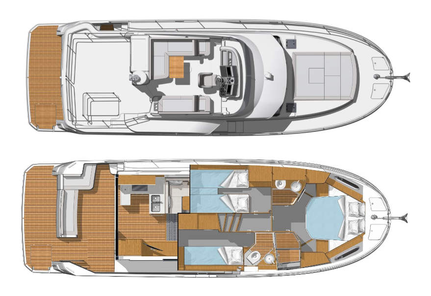 Beneteau Swift Trawler 41 Fly - layout